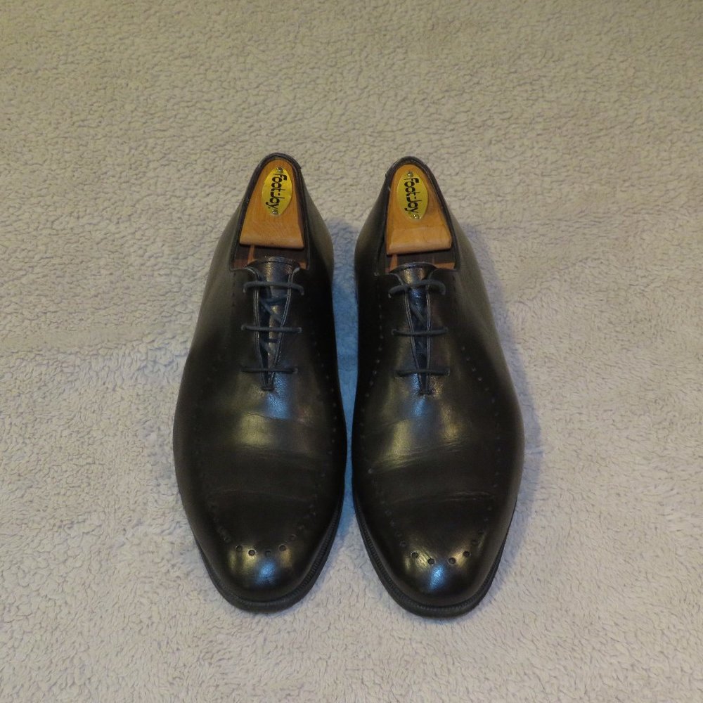 Berluti Black Leather Wholecut Lasercut Brogues 9
